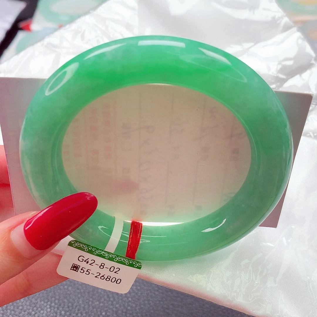 翡翠未镶嵌手镯缅甸天然a货翡翠手镯