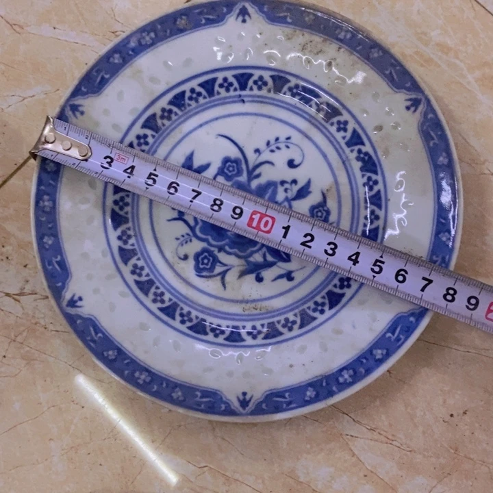 摆件17.5厘米玲珑叠莲花平盘
