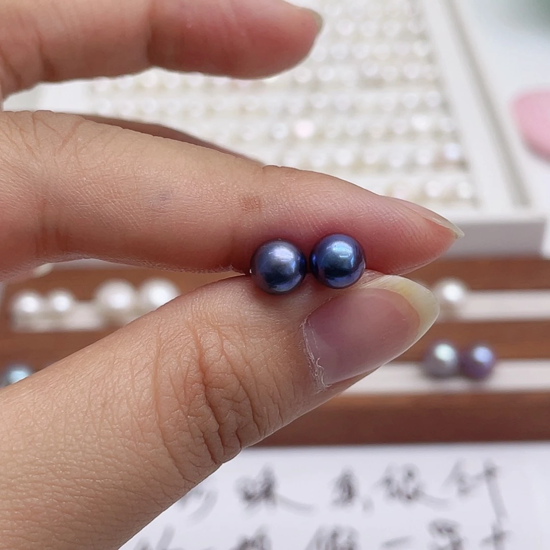 银S925镶嵌淡水珍珠耳饰又****呀