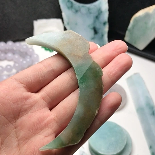 翡翠散珠天然翡翠边角