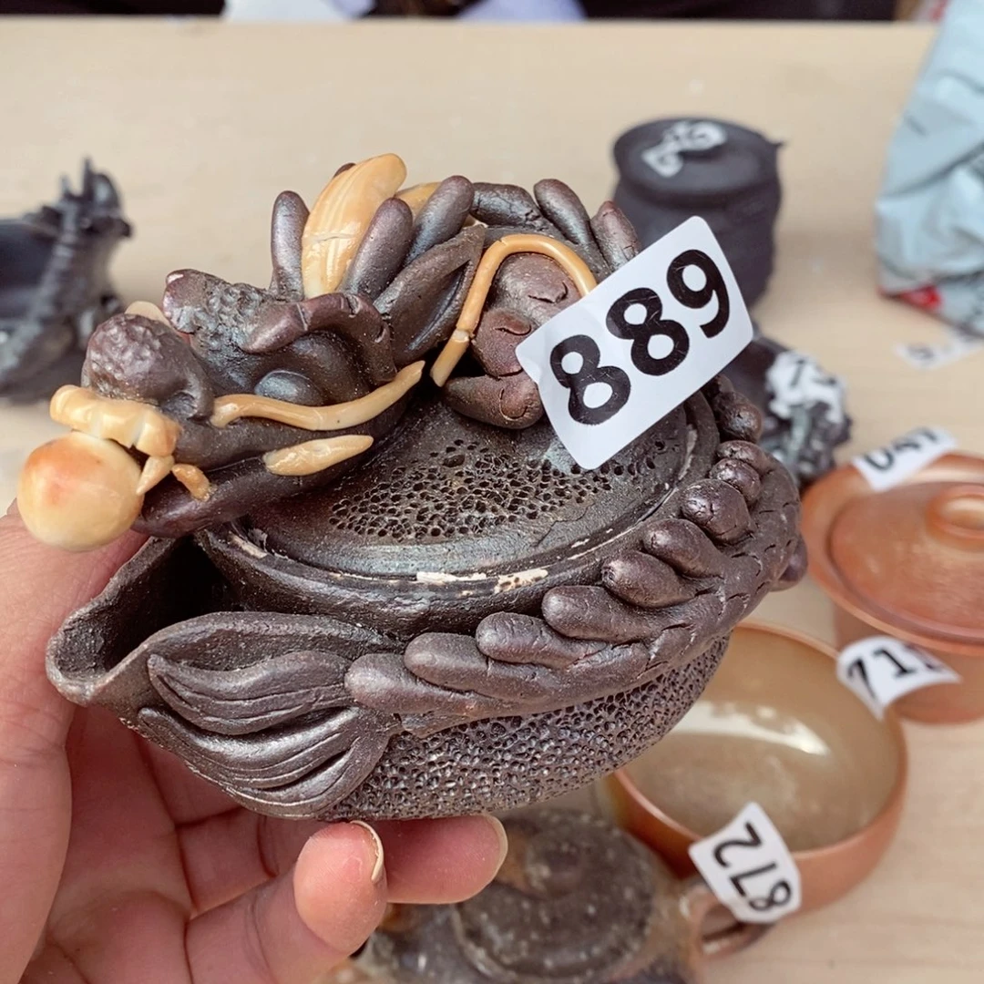 瑕疵，柴烧茶具陶瓷杯子