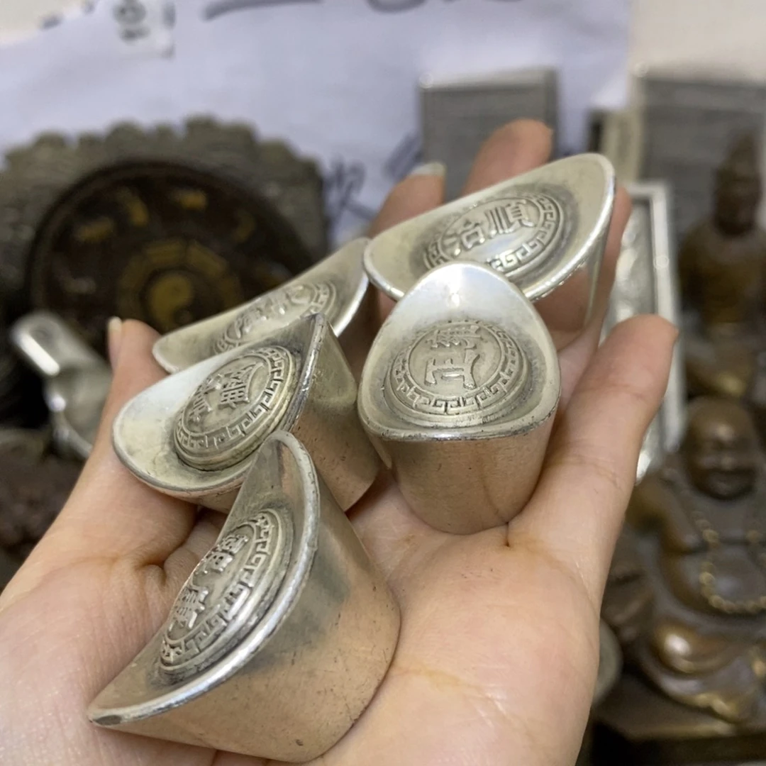 金属实*人复古工艺品五帝