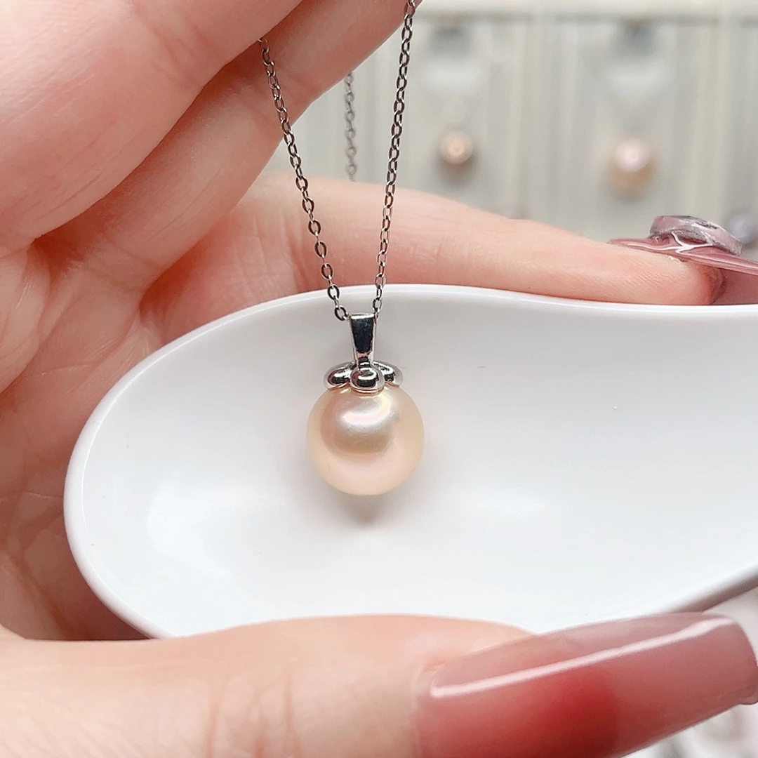 合金淡水珍珠吊坠(赠链)