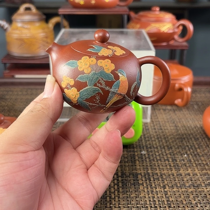 军***.紫砂茶壶宜兴原矿手工紫砂壶