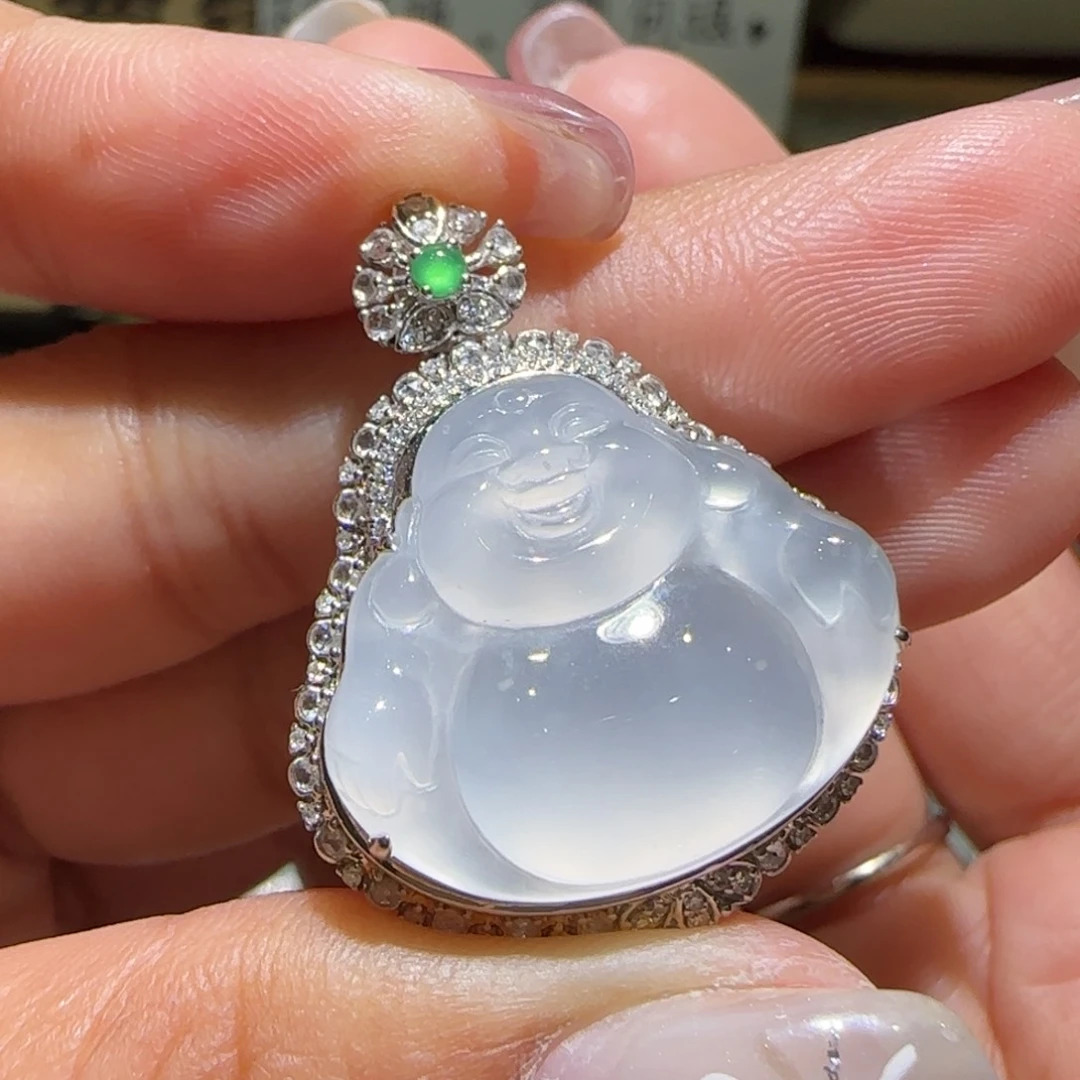 【闪购商品】翡翠颈饰18K金镶嵌缅甸