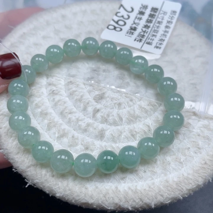 毛***女翡翠未镶嵌手链天然A货缅甸翡翠8