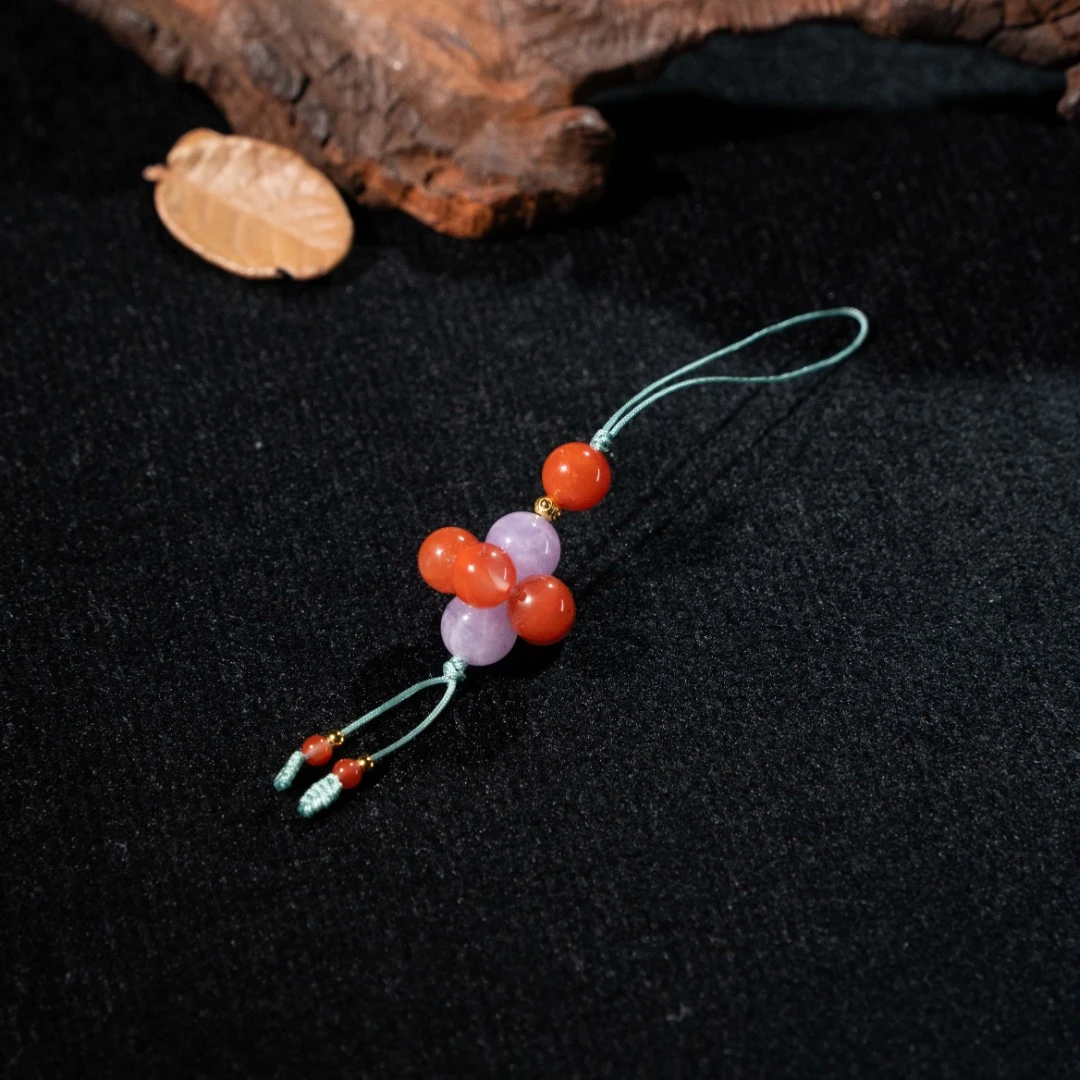 8mmT川料南红DIY手机链/HS961961029