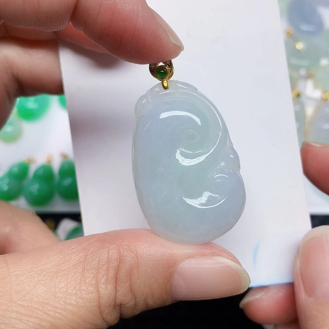 翡翠未镶嵌颈饰3457896