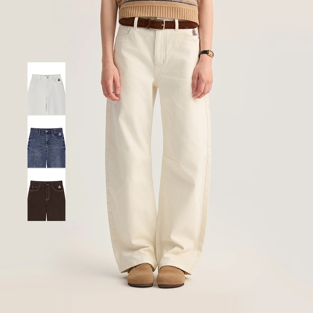 TeenieWeenie小熊女装长裤25时尚洋气百搭牛仔香蕉裤TTTJ254902P