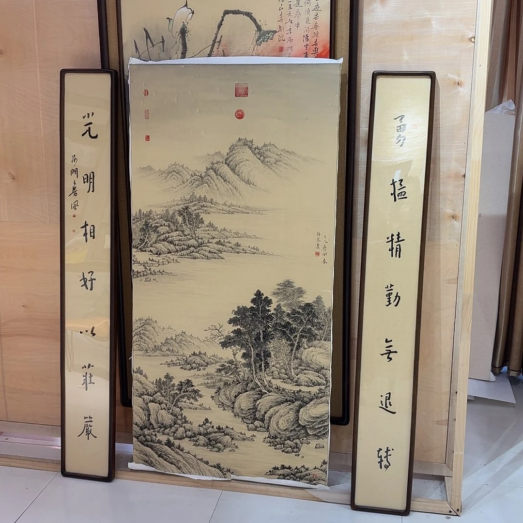 快***湖国画真人手绘作品