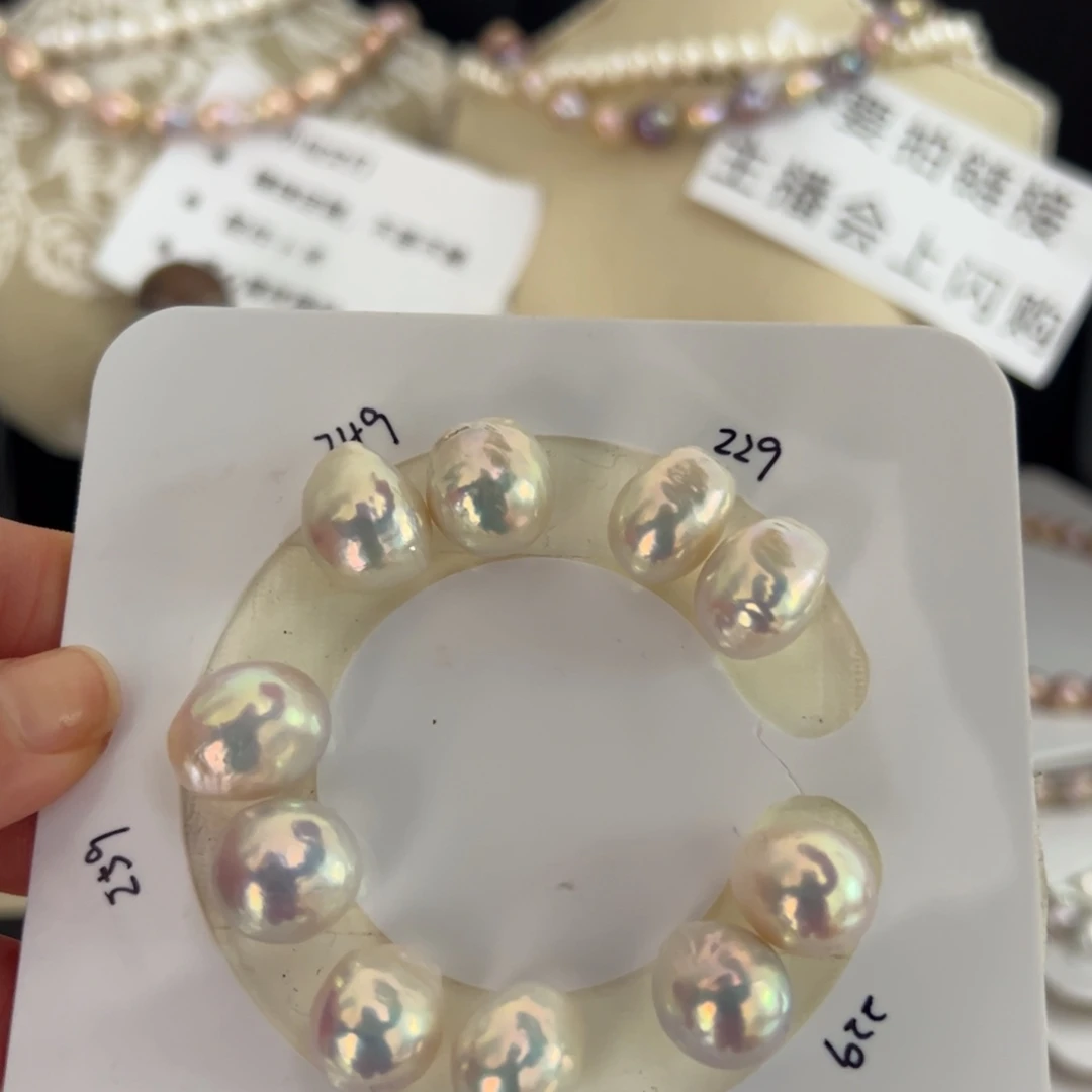 淡水珍珠耳饰银S925镶嵌