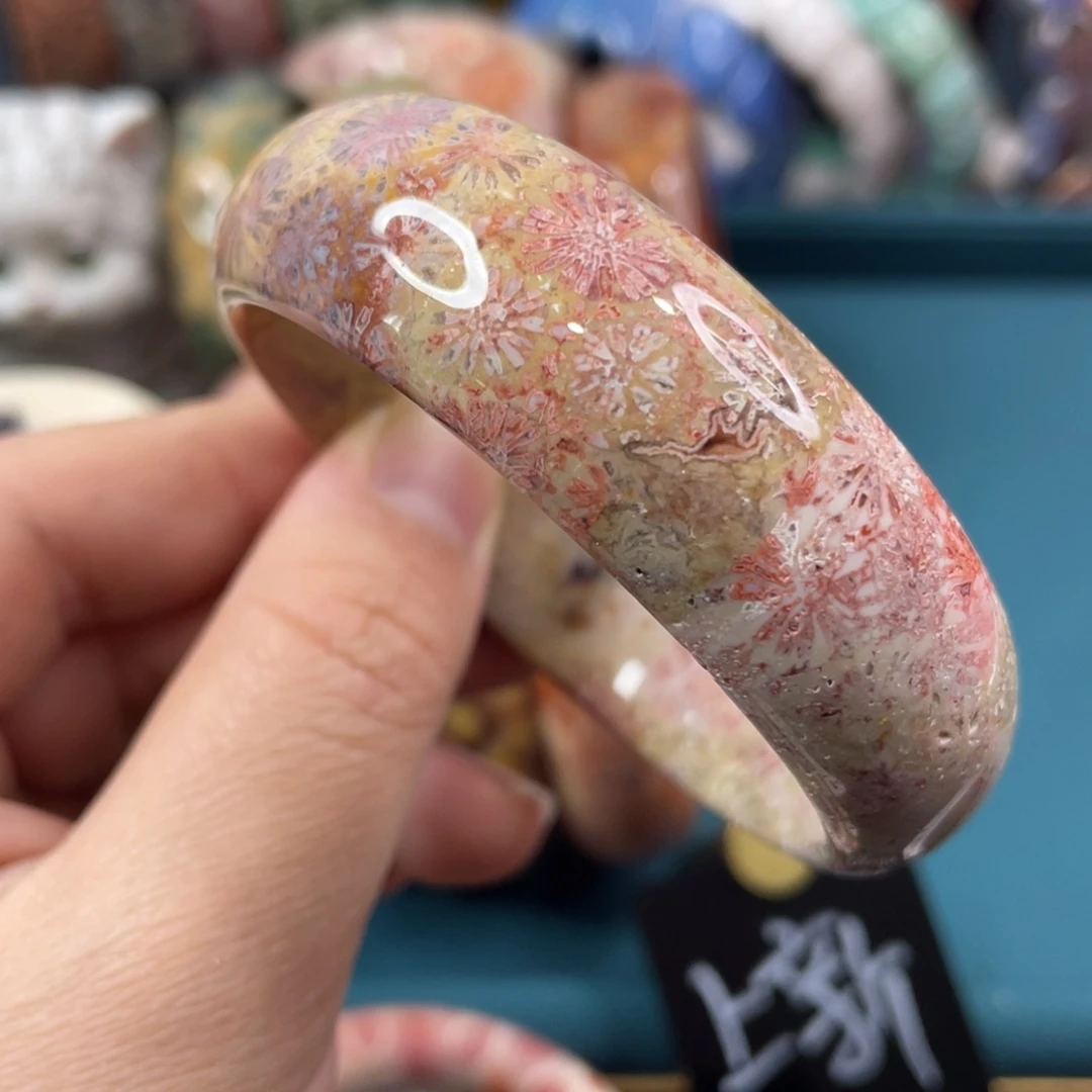 未镶嵌手镯硅化玉