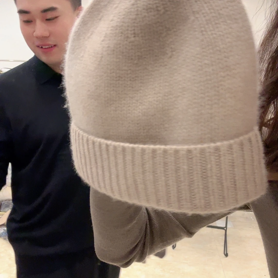 康赛妮帽子加厚山羊绒