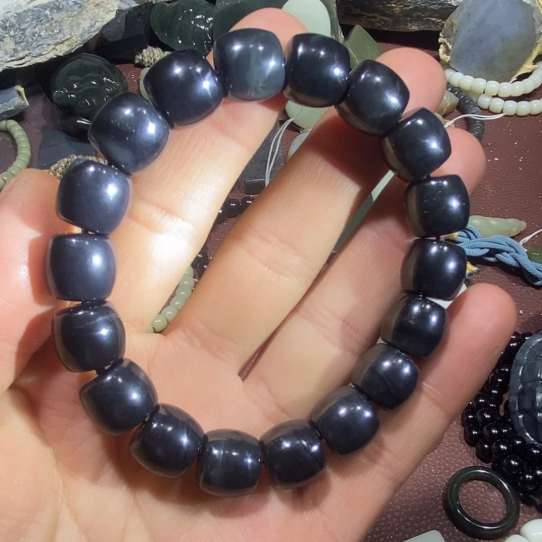 和田玉未镶嵌手链