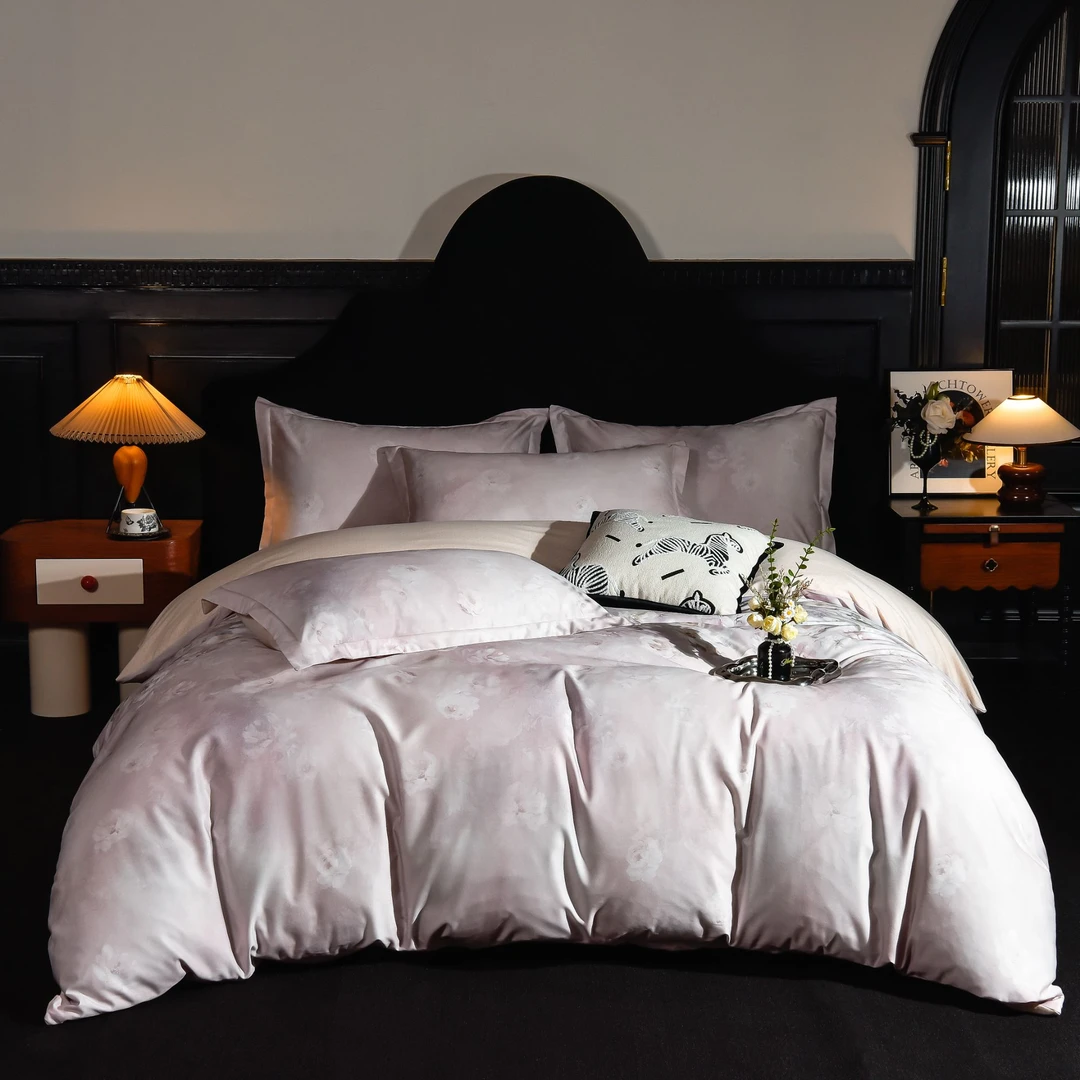 【活动中】天丝棉花淡妍 温感丝滑四件套亲肤裸睡床品 四件套