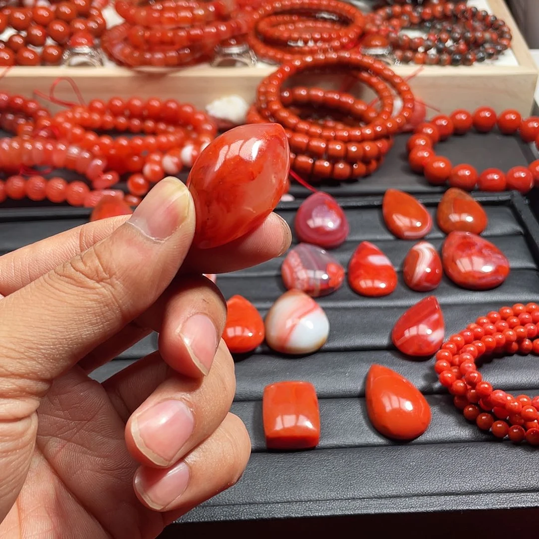 燕***儿手链未镶嵌南红玛瑙