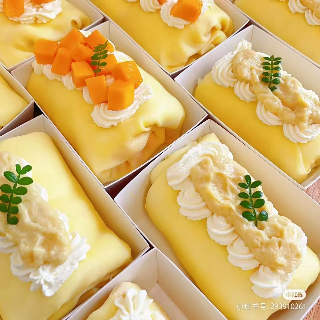 【当天制作】毛巾卷蛋糕（榴莲、芒果、芋泥、奥利奥）