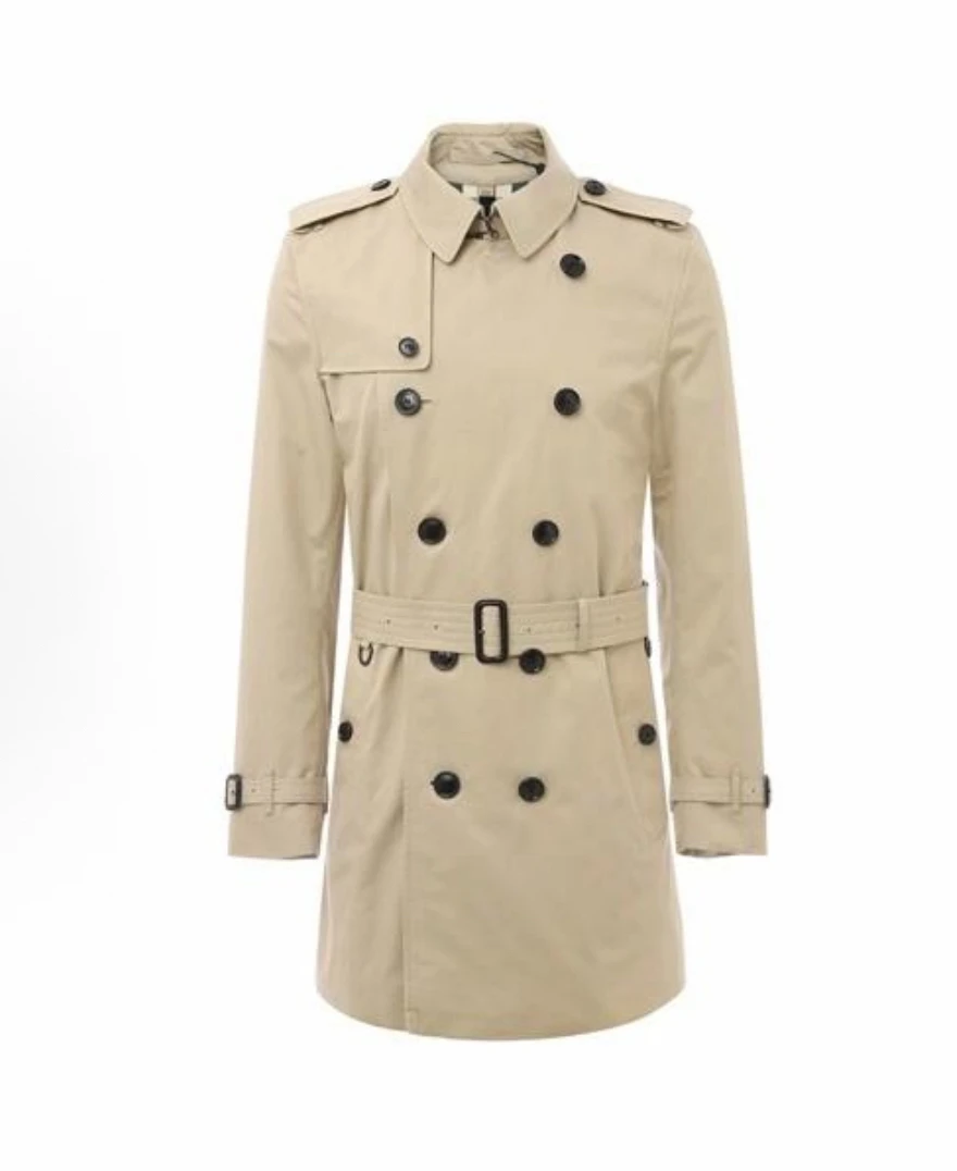 99新 BURBERRY/博柏利 葡萄籽奢潮/Burberry 双排扣风衣/46