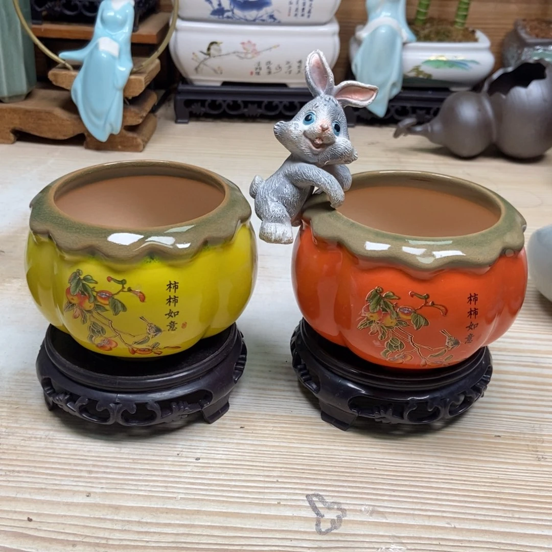 瓷片陶瓷花盆陶瓷艺术