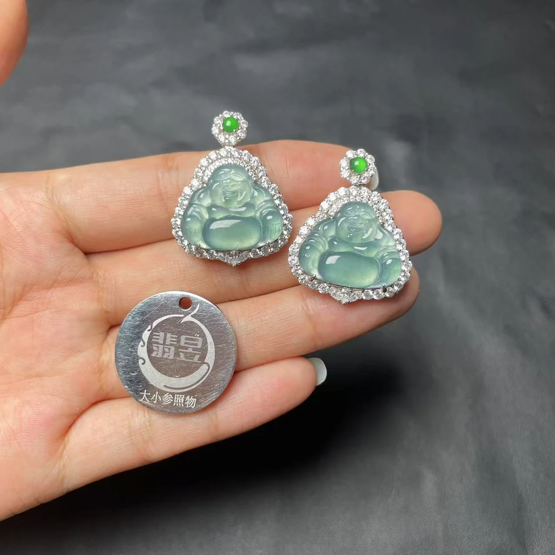 翡昱-N3-46821-824-天然A货翡翠吊坠S925银镶-多样性发其一