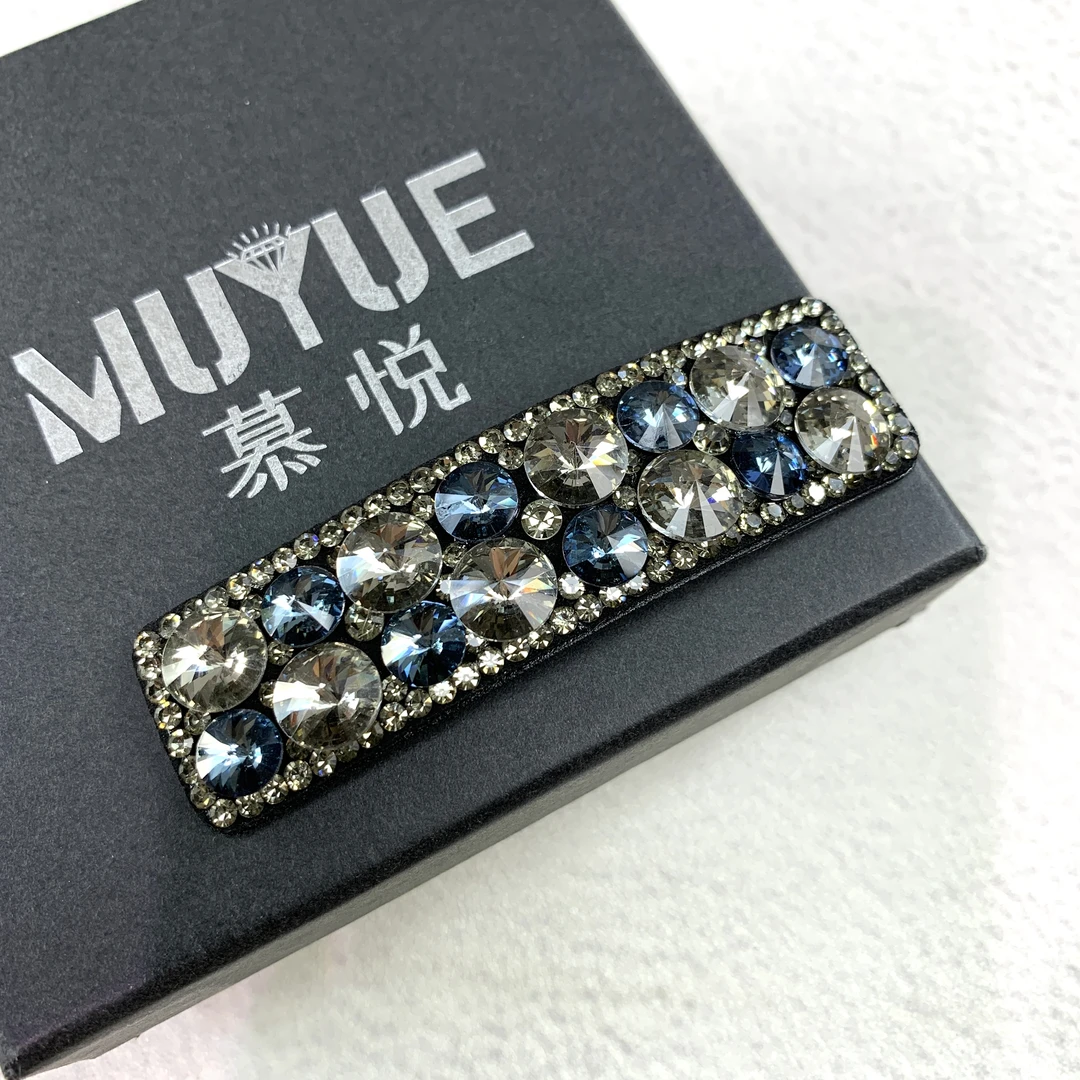 慕悦-【长方大号升级版】华子掰掰夹8厘米碎发夹侧边夹后脑勺夹5048