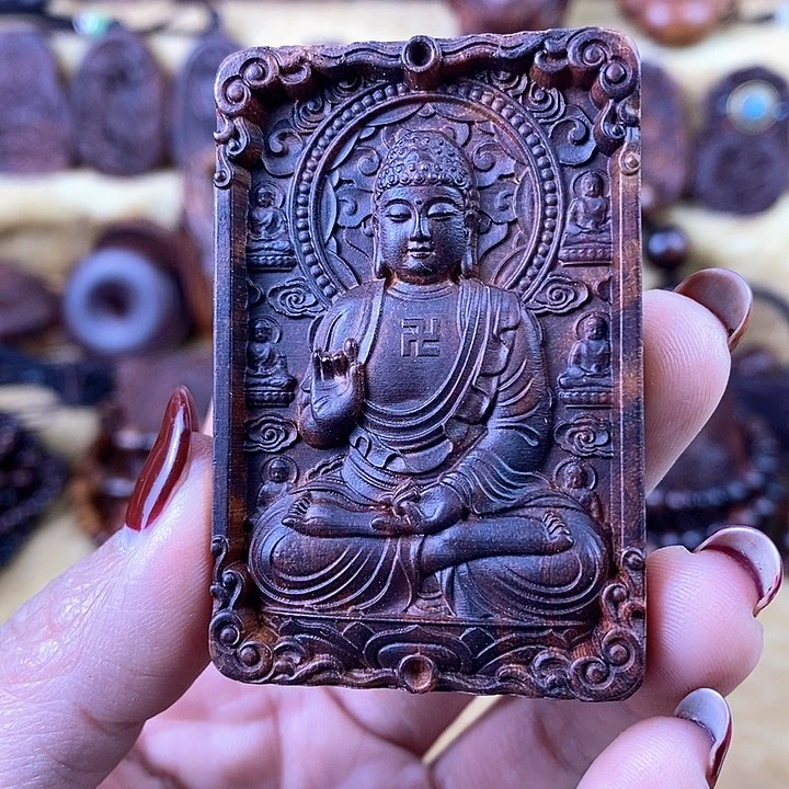 黄花梨/降香黄檀吊坠浊***颜