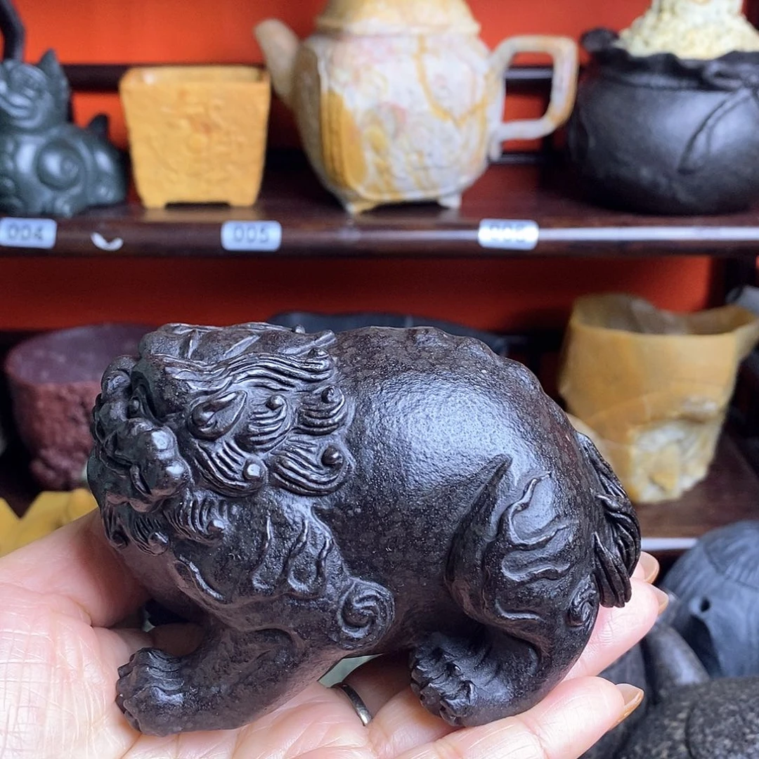 紫砂茶壶R*生冰碛岩茶宠吸金神兽