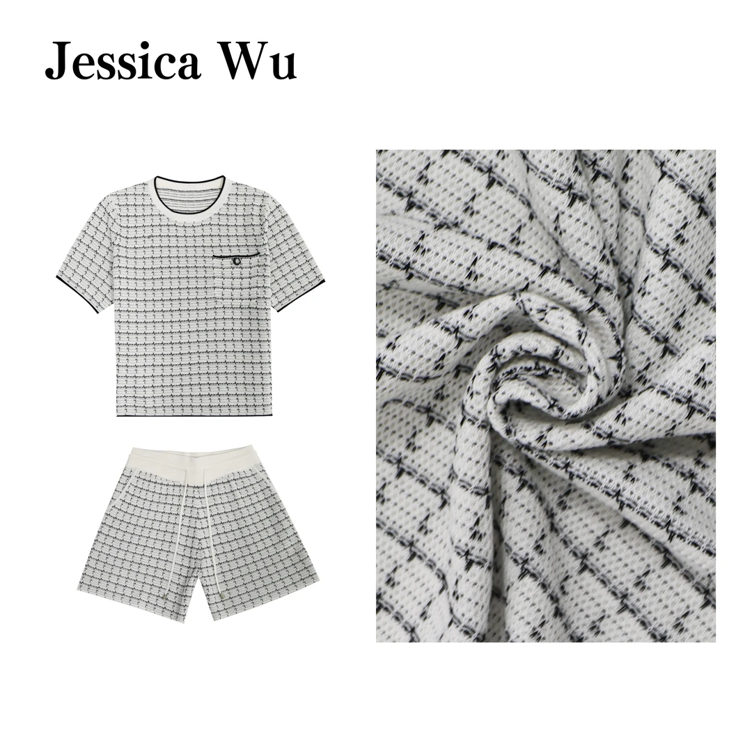 JESSICA WU精致的松弛感~法式小香风百搭显瘦定制面料懒人套装