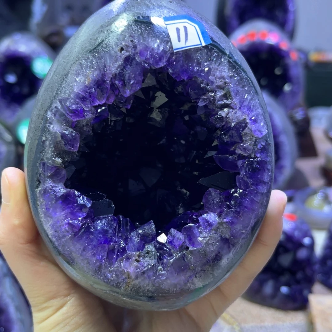 紫晶摆件未镶嵌紫水晶