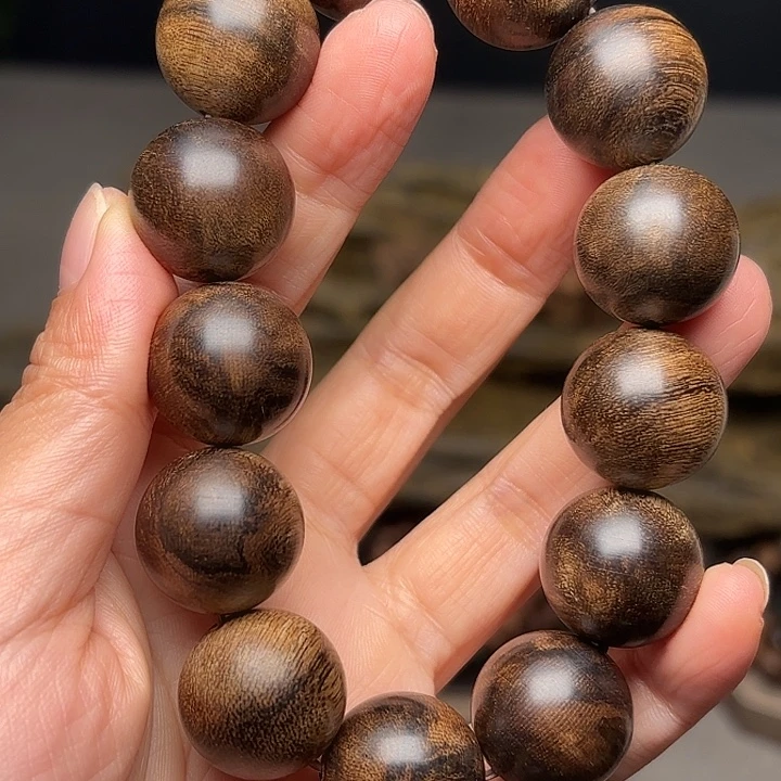 沉香手串越南芽庄帝王瘤疤白棋楠1.6