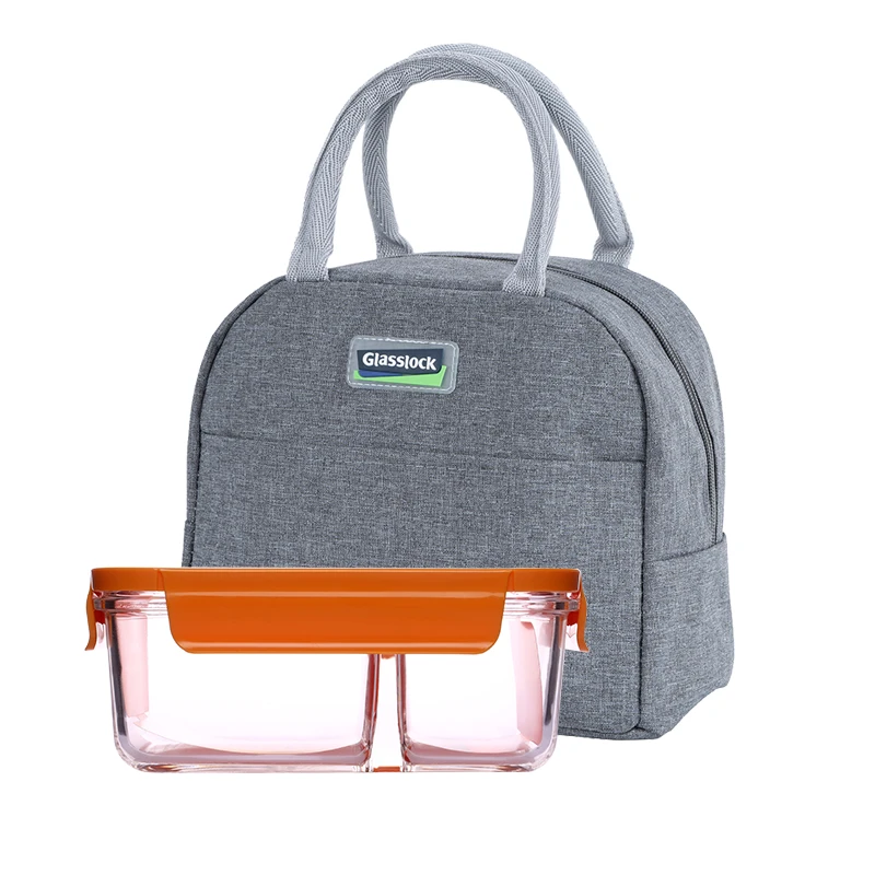 glasslock韩国进口钢化玻璃可拆卸盖分隔透明微波炉饭盒1000ml