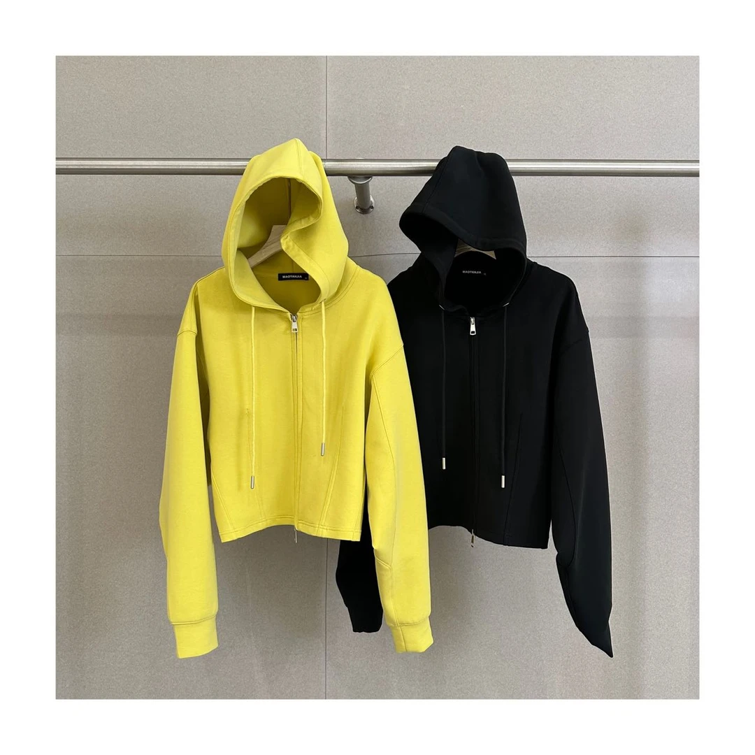 MAOYANJIA-连帽卫衣外套977572高定设计师高定轻奢立体百搭外套