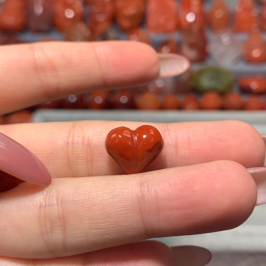 【闪购商品】未镶嵌配饰南红玛瑙心*?