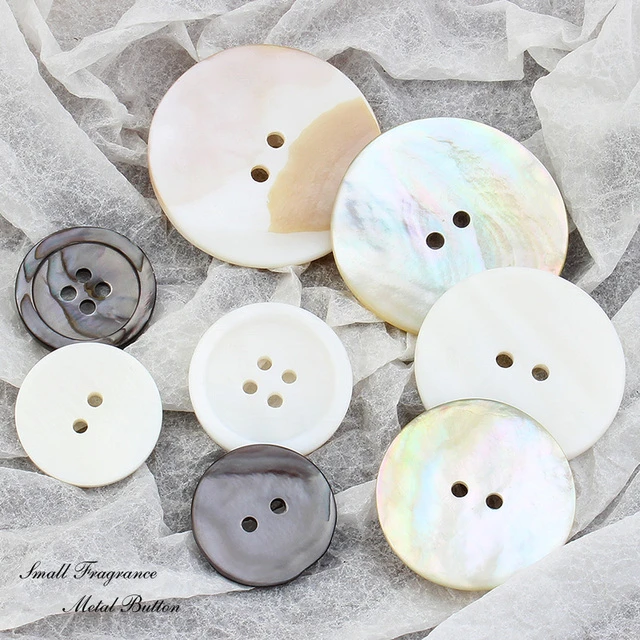 天然贝壳纽扣毛呢大衣西装西服上衣外高端时尚精致装饰四眼扣子