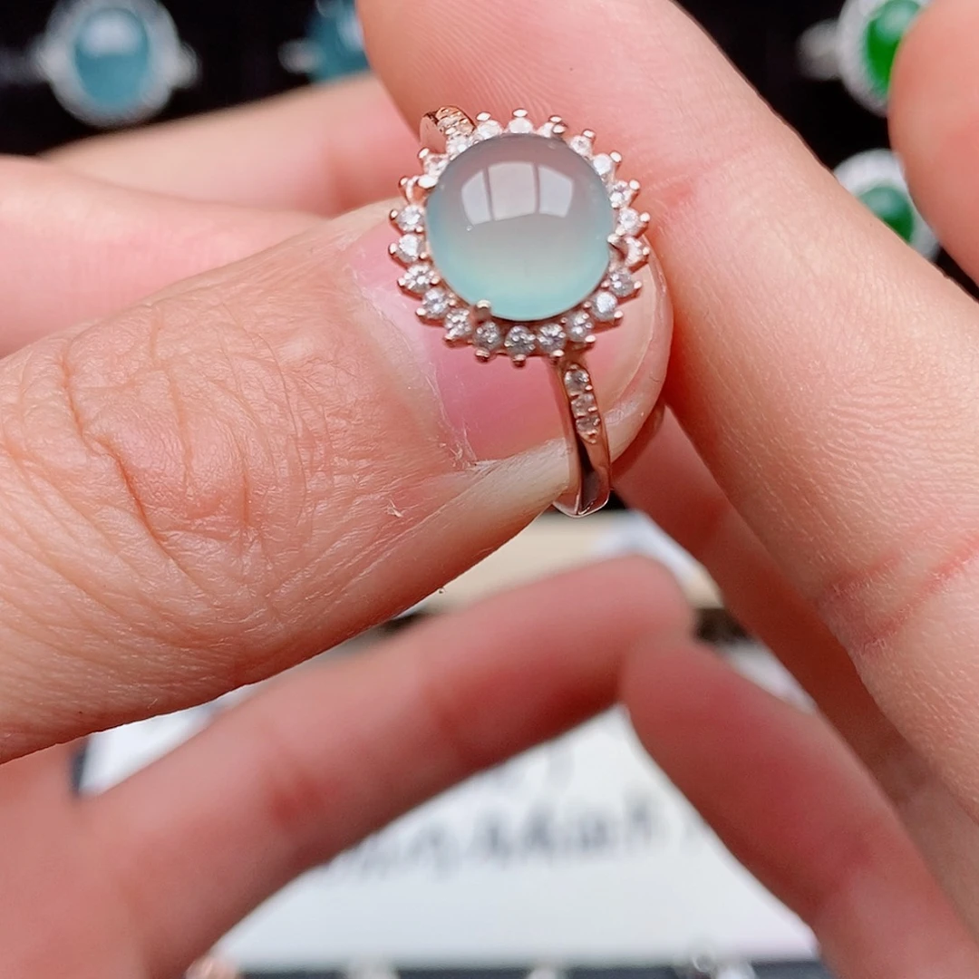 翡翠戒指银S925镶嵌885842212