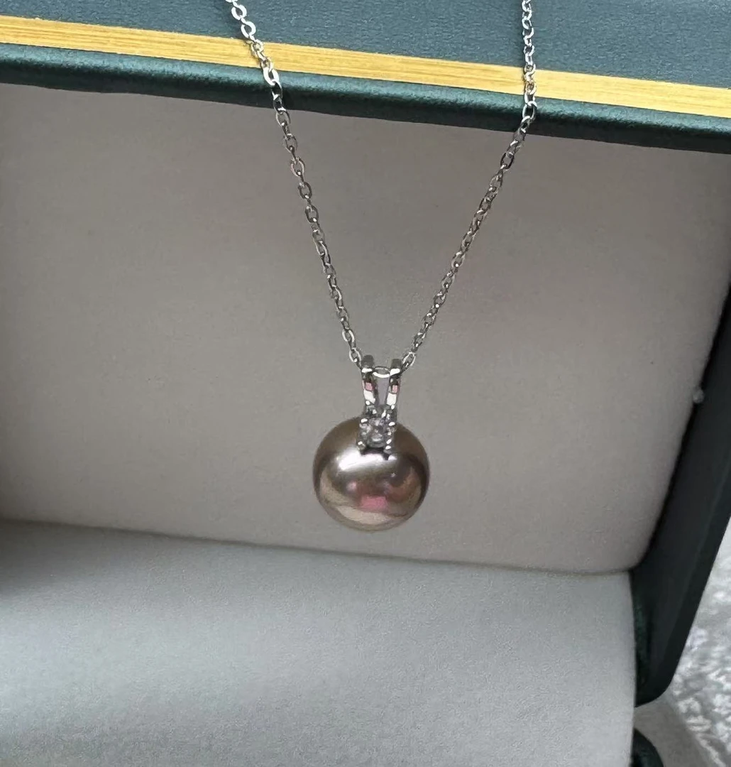 【小姨甄选】九紫小幸运淡水珍珠吊坠 11-12mm