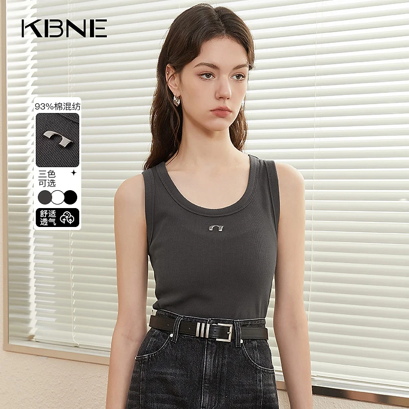 1004【金拐子专属】背心吊带美式上衣kbne2025秋季新款无袖别致打底