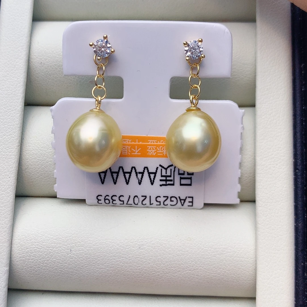 耳饰海水珍珠银S925镶嵌W50