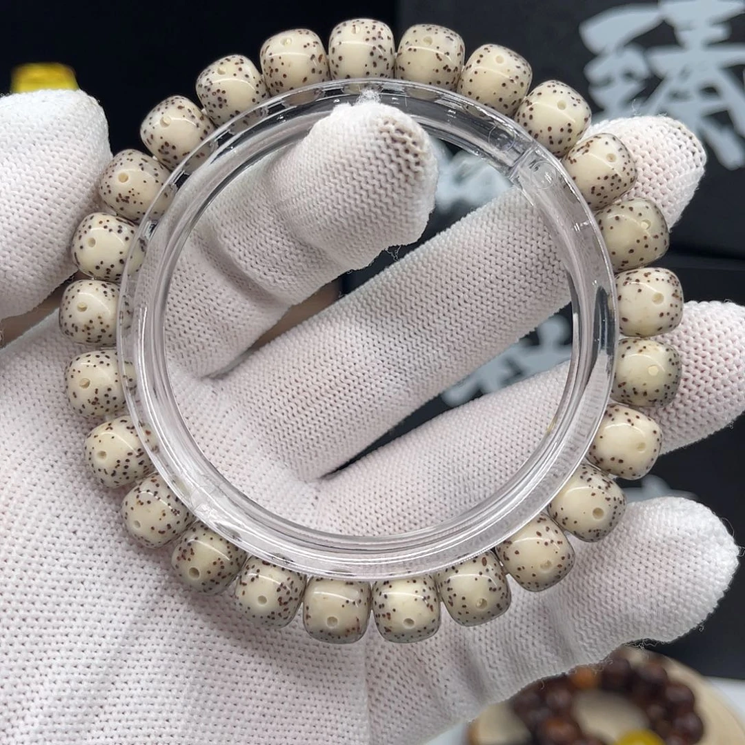 星月菩提手串石玉糯冰9×8