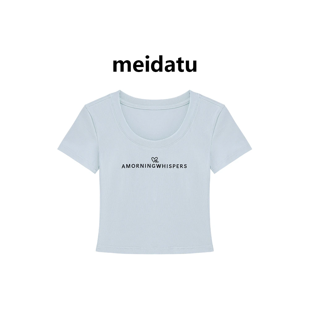 美哒兔（星光T）韩系简约修身百搭T恤（高个子版）CK728-25Q（G）