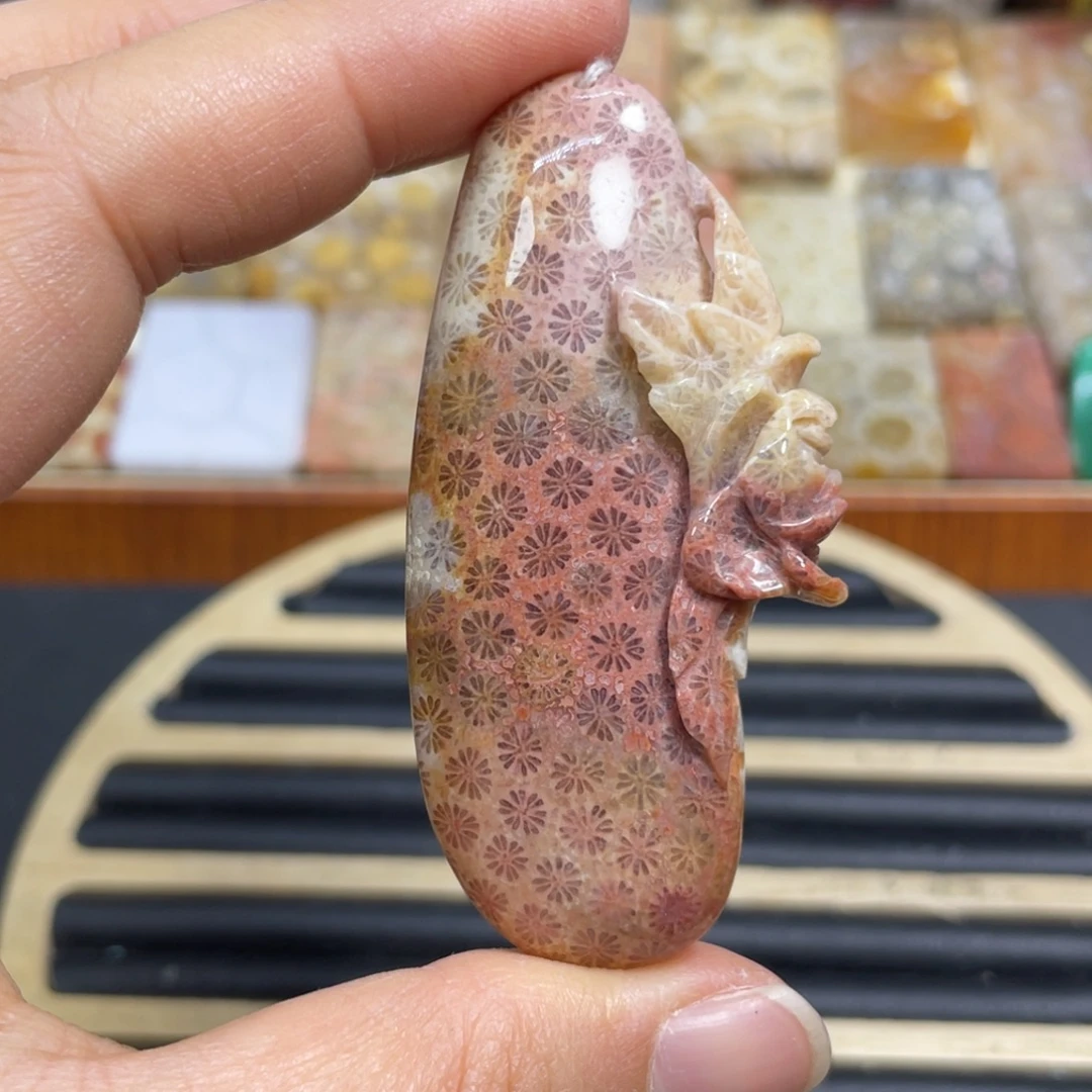 硅化玉未镶嵌颈饰k41