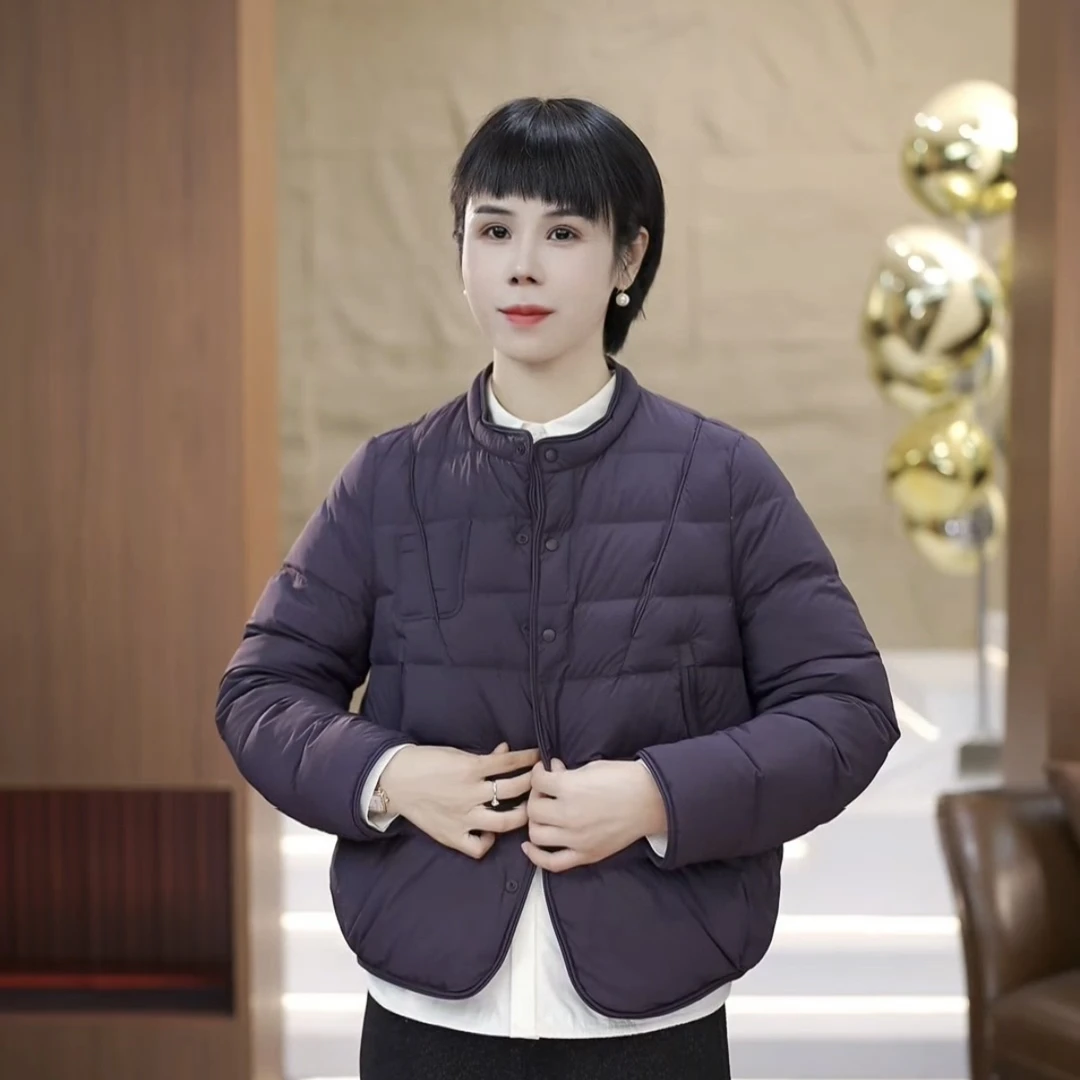 【渲渲推荐】QQ-9682冬季时尚百搭减龄分割线羽绒服