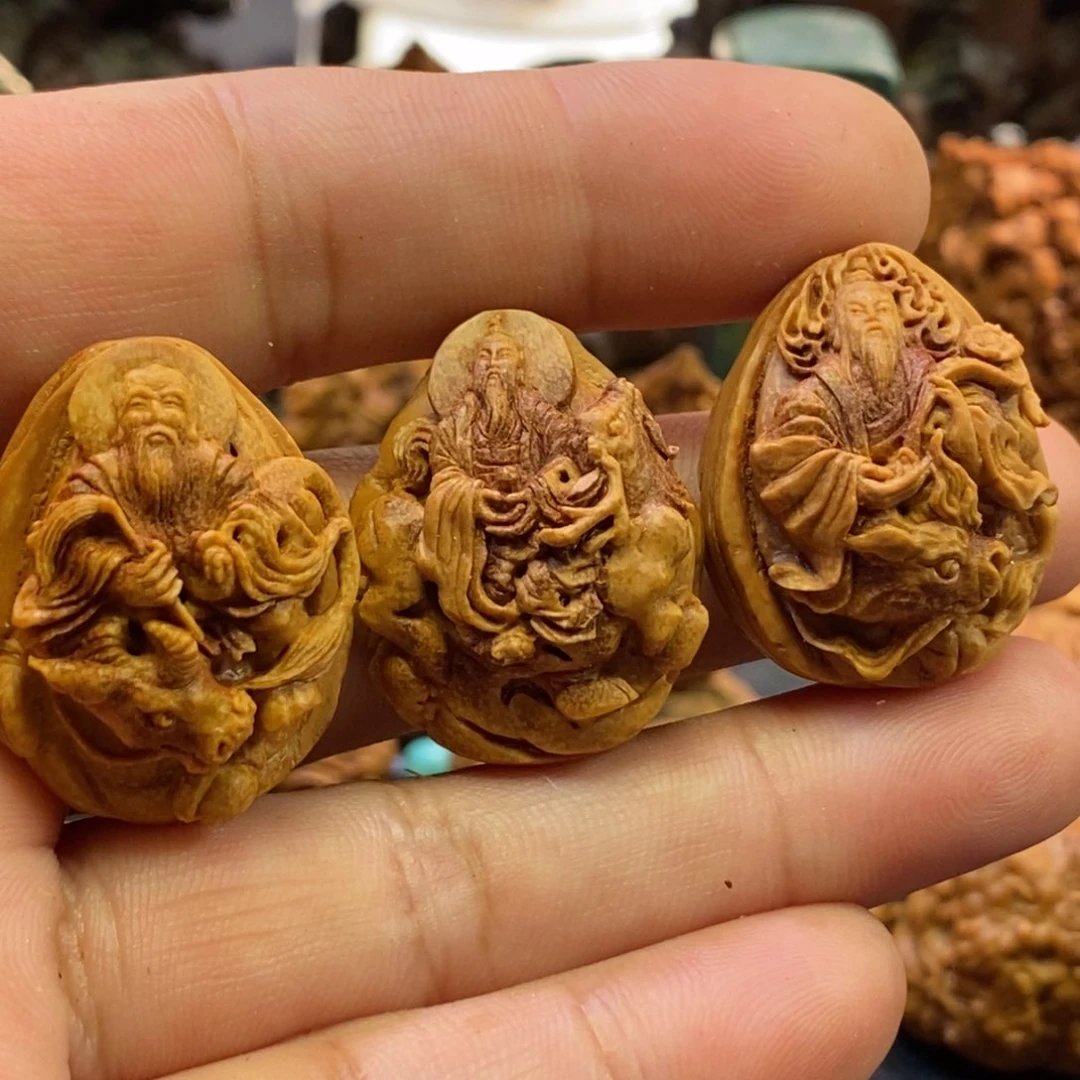 三清潍坊核雕桃核雕刻