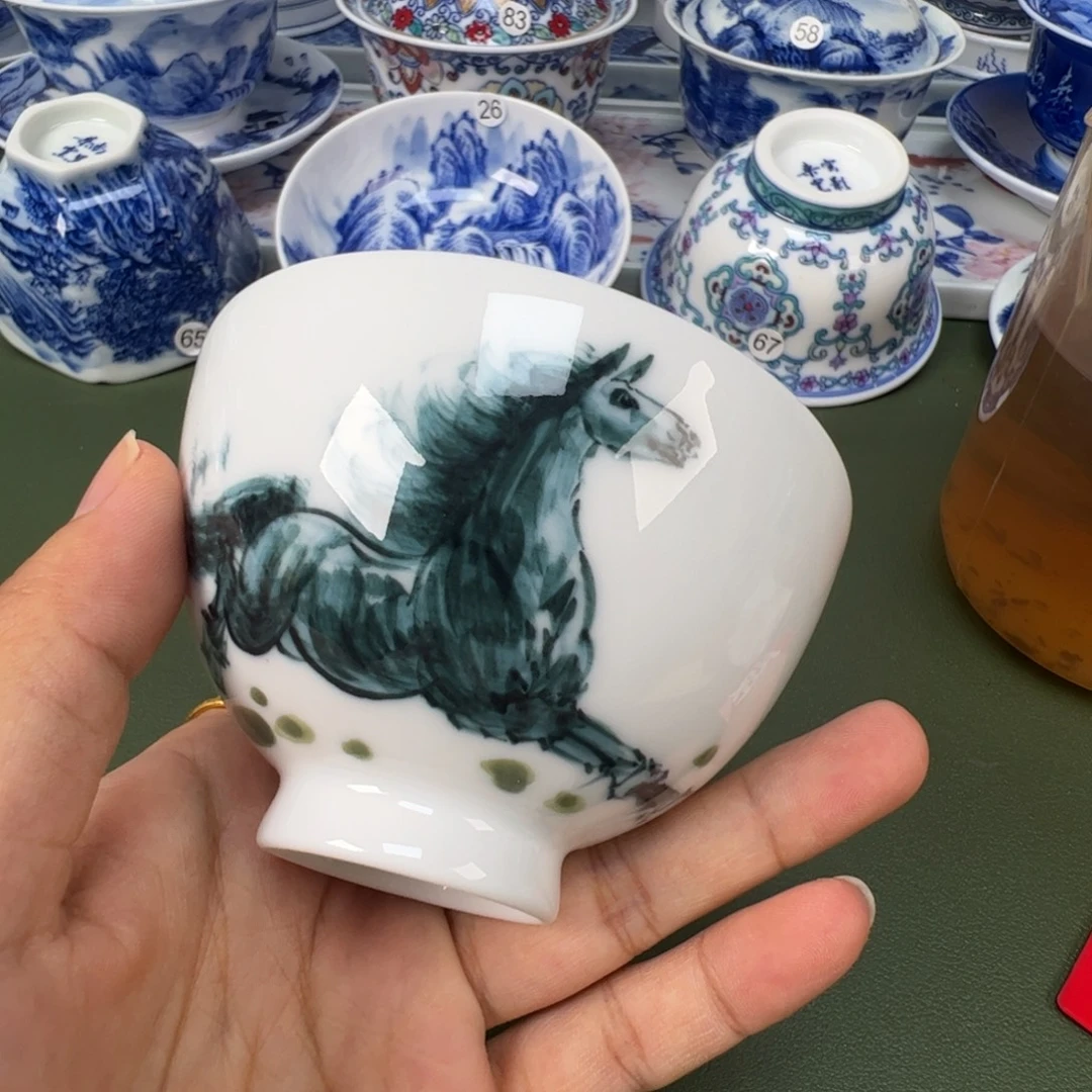 景德镇纯手工纯手绘茶具木木93