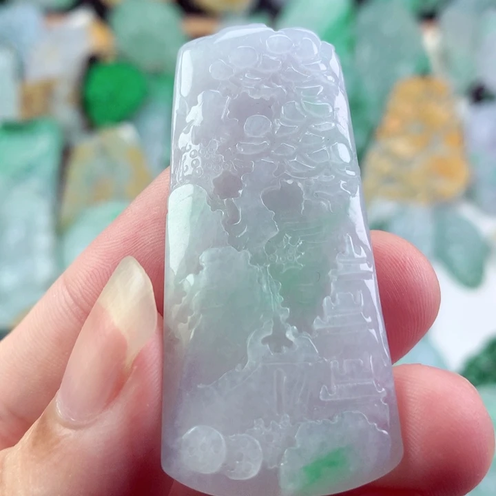 翡翠未镶嵌吊坠(不含链)