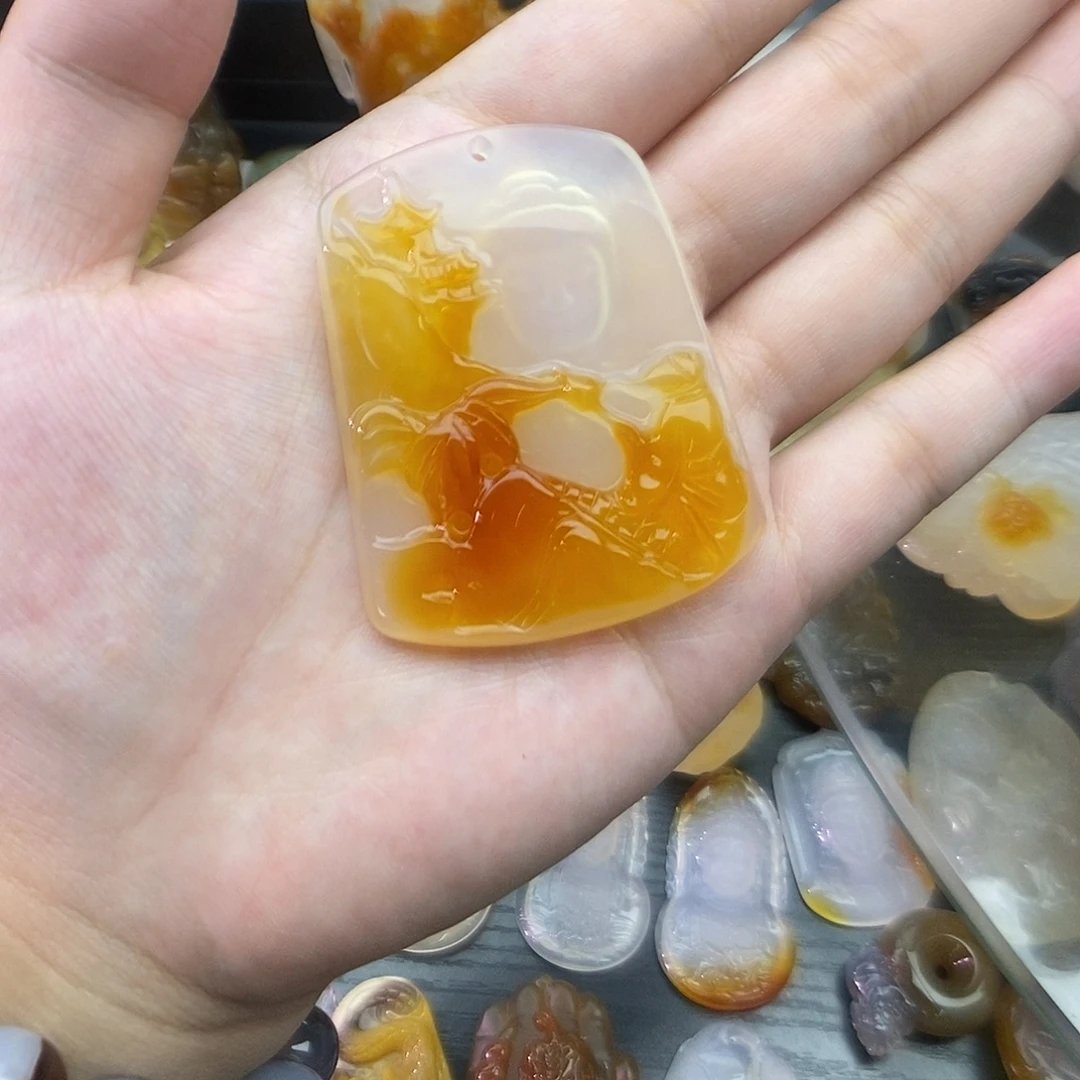 玛瑙/玉髓未镶嵌颈饰