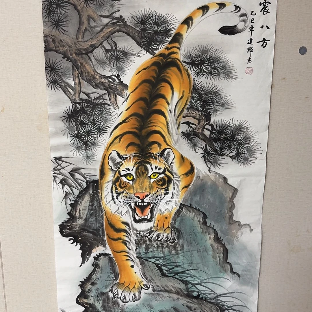*****国画四尺尺寸70X140纯手绘作品