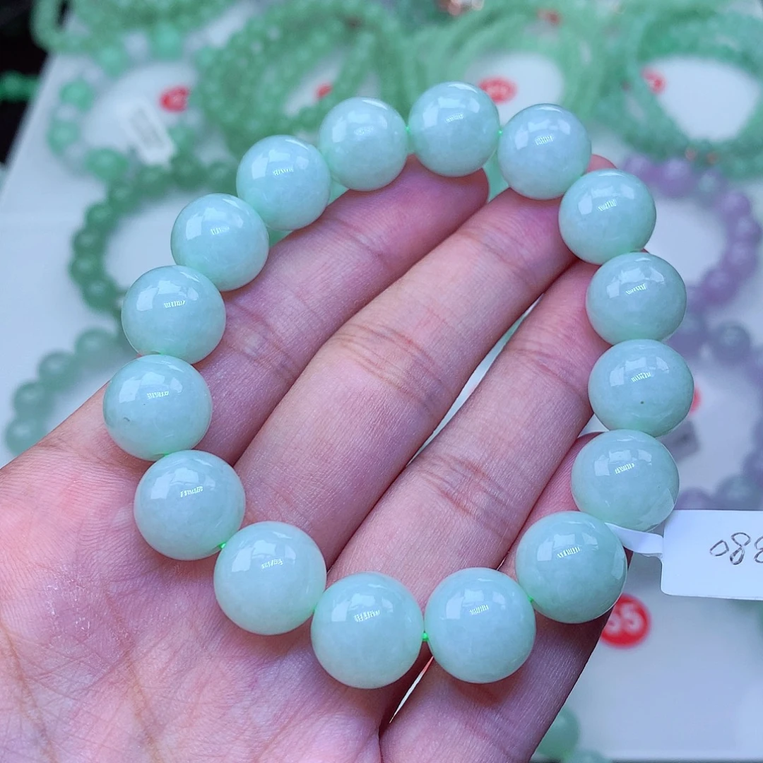 翡翠未镶嵌毛衣链卡12.8