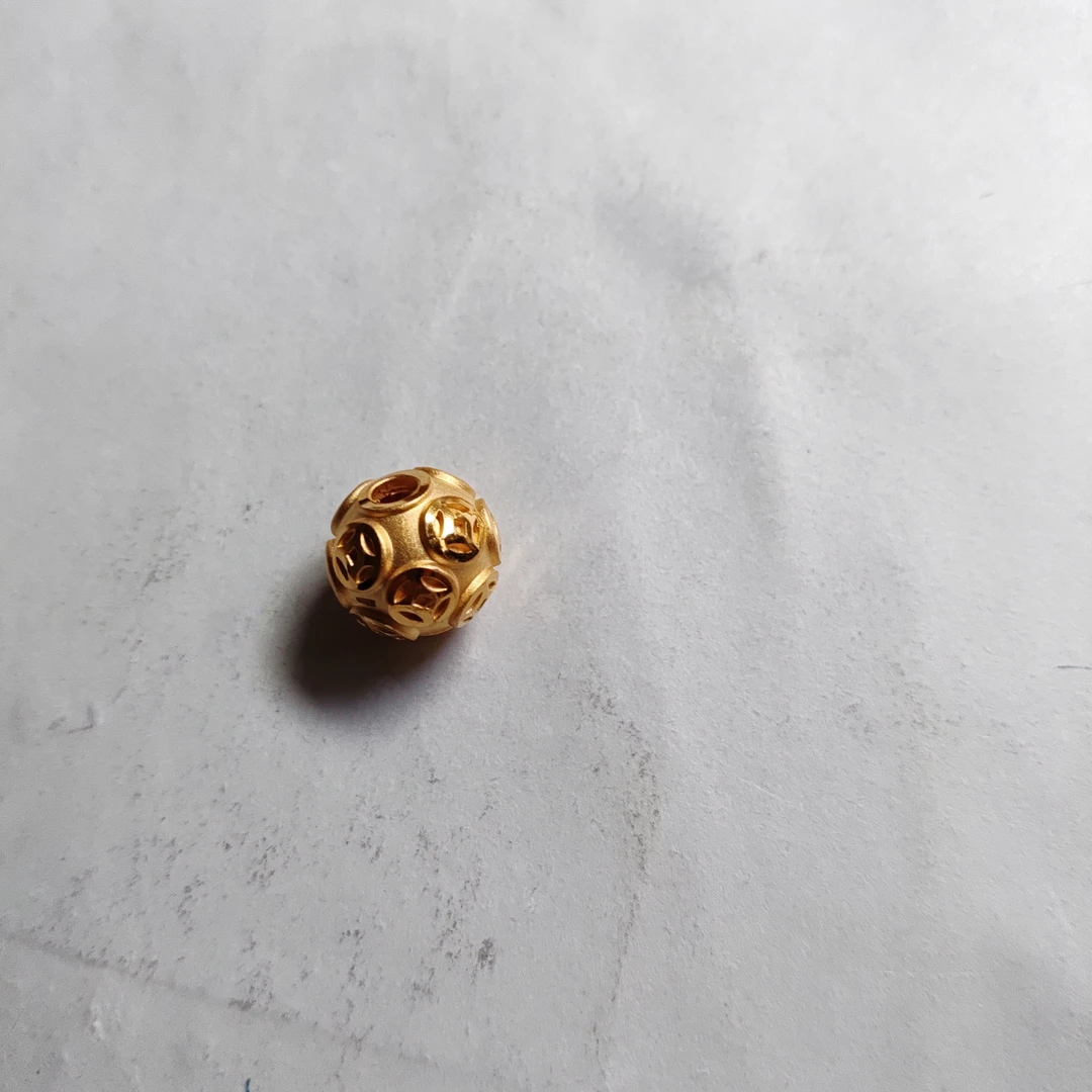 转运珠珠3D硬金貔貅配珠手串百搭珠子