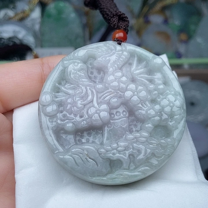 翡翠未镶嵌颈饰翡翠双面